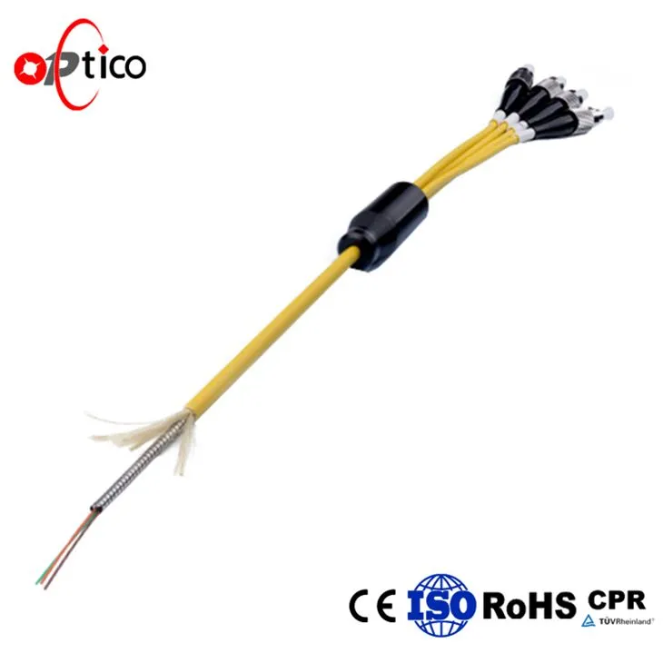 Treccia corazzata in fibra ottica