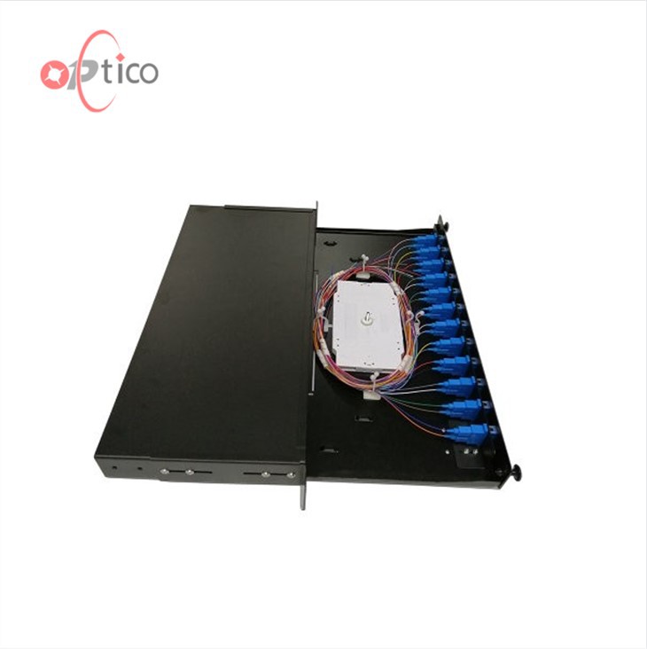 1U 24FO FDB 19inch Drawer Patch Panel