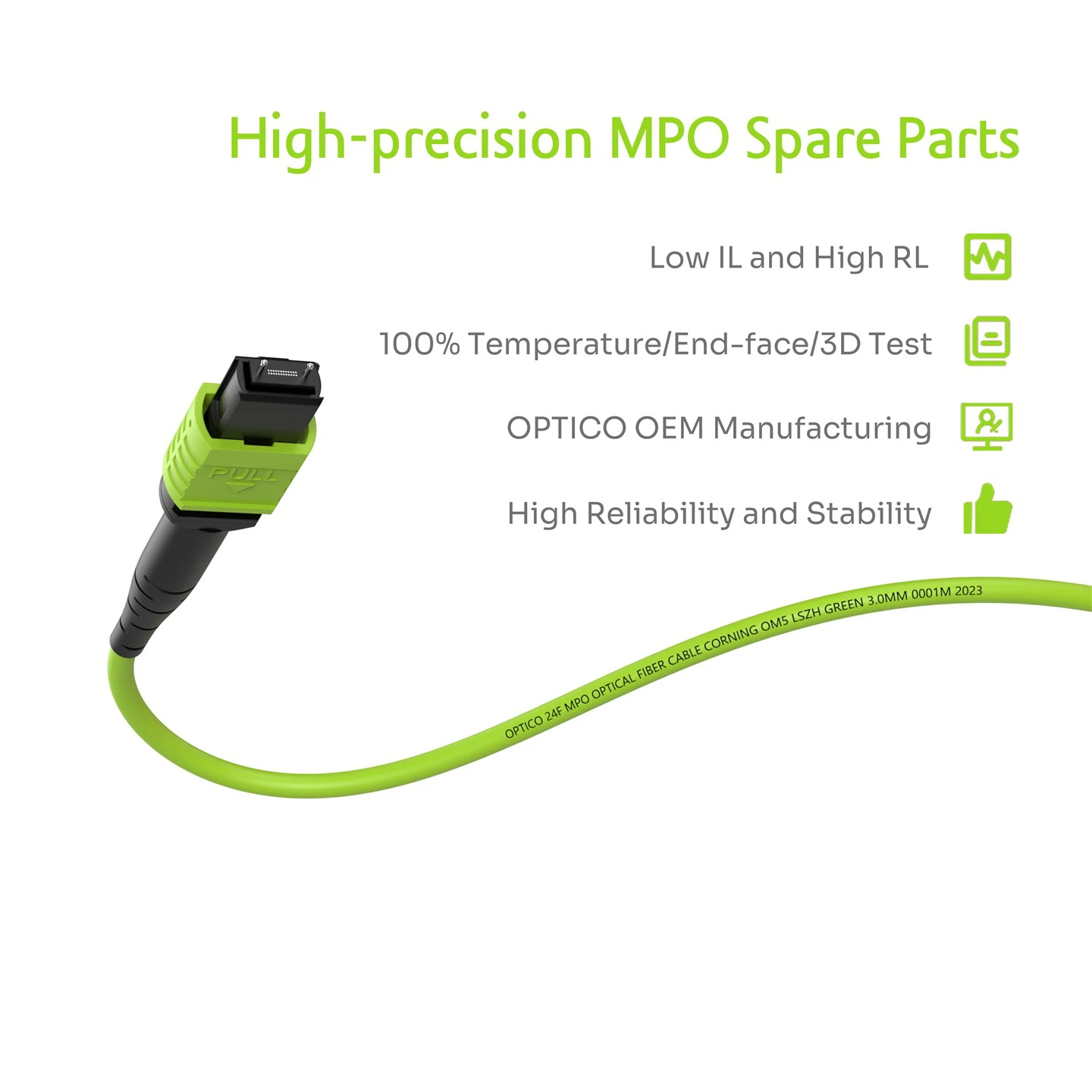24F MPO-MPO Male Trunk Cable OM5 24F MPO-MPO Male Trunk Cable OM5